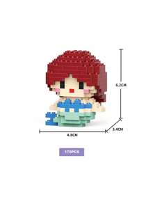 DOBBLE 口袋妖怪358片可爱卡通动漫积木套装动漫人物史迪奇图片拼图组装青少年玩具积木适合派对节日小礼物 - 彩色 - 查看 26