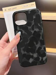 1 szt. Minimalistyczny, patchworkowy, perforowany, błyszczący, ze skóry ekologicznej, z nadrukiem w panterkę, na cały telefon, twardy, do Samsunga/11/12/13/14/15/16 Pro Max