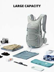 CAMEL CROWN Outdoor Hiking Backpack Travel Light Climbing Cycling Backpack - Light Grey - View 6