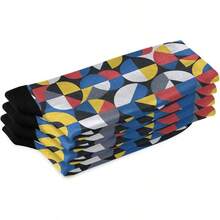Athletic Socks - Colored Geometry - View 3