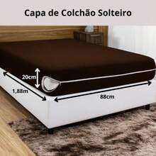 Mattress Cover With Zipper, Mesh Fabric - Rỉ Nâu - Xem 6