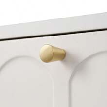 Vanity With 2 Drawers, 76.5 Cm High, Tall Bedroom Dresser, White-Edged Cabinet, Bedroom Chest Of Drawers, Cream/White - H76.5 / W100 / D45 Cm - Creamy White - View 9