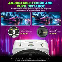 VR All-In-One Gaming Console, Mobile-Specific Virtual Reality 3D Glasses Head-Mounted Movie Game VR Device With Controller - default - View 5