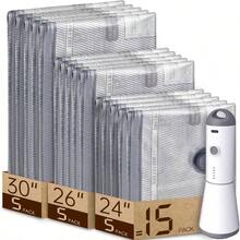 9 Packs Rechargeable Pump Vacuum Bags Travel Packing, Carry - On Size Vacuum Seal Bags Luggage And Suitcase Compression, Space Saver Clothes And Clothing Organization - 15 組合旅行裝 - 查看 1