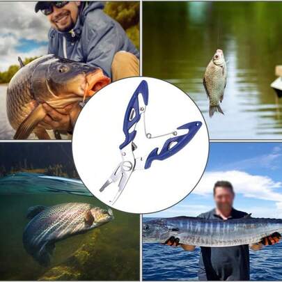 Multifunktionell fisketång, fiskelina avbitare i kolstål, fiskekrokborttagare för sötvattens- och saltvattensfiske, flätverktyg