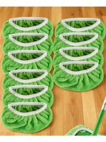 1pc/10pcs Super Absorbent Reusable Mop Pads, Polyester Cleaning Cloths, Suitable For Dry & Wet Floor Cleaning, Easy To Replace, Applicable For Household Cleaning, Dry & Wet Wiping | Connecting Pads | Cleaning Cloths, Floor Cleaning Mop Pads - Multicolor - View 13