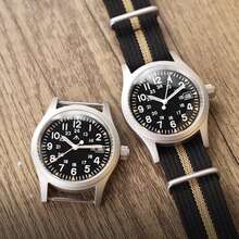 Militado Men's Watch Automatic Watches For Men Automatic Watch Sapphire Crystal Waterproof - 黑色尼龍日期 - 查看 4