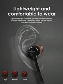 JBL T110 Wired Earphone With 3.5mm Interface For Gaming PC And Cellphone Calling, In-Ear Stereo Earbuds Headset - Red - View 3