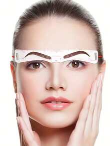 12pcs Eyebrow Shaping Kit, Includes Reusable Templates And Elastic Bands - Quick 3-Minute Perfect Eyebrow Makeup Tool, Headband-Style Silicone Connected Eyebrow Stencil Set For Beginners, Reusable Silicone Eyebrow Shaping Template Kit - Multicolor - View 7