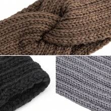 1-3Pcs Thick Wide Knit Headband For Women - Winter Ear Warmer & Fashion Headband (Cold Weather Accessory) - Multicolor - View 9