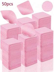 1000pcs Lint-Free Nail Wipes – Professional Gel Nail Polish Remover Pads & UV Cleanser Tissues For Manicure Prep And Finish, Unscented Nail Cleaning Paper Pads For Acrylic Nails, Press-On Nails, Nail Tools & Salon Supplies, Bulk Nail Art Cleaning Essentials For Home, School & Beauty Studios - Pink - View 13