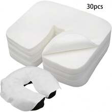 100pcs Disposable U-Shaped Massage Pads, Super Soft Massage Towels, Non-Stick Face Covers Suitable For Massage Beds And Chairs - Multicolor - View 6