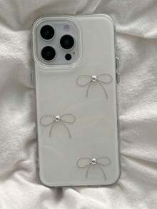 Cute Minimalist Pink Polka Dot Bow Phone Case, Compatible With IPhone 17 Pro Max, 17 Pro, 17 Air, 17, 16, 15, 14, 13, 12, 11 Pro Max Plus, Soft Protective Back Cover, Gift For Girls - Kiểu 1 (1 chiếc) - Xem 10