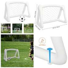 Portera de Ftbol Inflable Porttil para Plegable para Entrenamiento al Aire Equipo Deportivo Prctico y Fcil de Montar - Multi - Ver 1