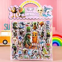 3D Stereoscopic Double-Layer Embossed Gold Foil Stickers, Cartoon Chinese Mythology & Shanhaijing Series, For Kids - Multicolor - View 7