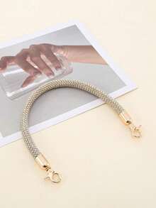 Handmade Nylon Rope Woven Bag Strap Keyring Travel Accessories - Gold - View 5