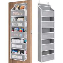 New Multi-Functional Over-The-Door Storage Bag, 1-Layer/3-Layer/5-Layer Hanging Organizer Bag With Transparent Window, Space-Saving Storage Box For Closet, Laundry Room, School, Bathroom, Bedroom, Kitchen, Dorm, RV - Multicolor - View 12