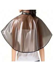 82*67cm Professional Hair Dyeing & Perming Waterproof & Oil-Proof Shawl, Hair Styling Tool - Light Grey - View 1