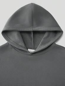 Tween Boy休閒連帽衛衣，保暖加絨襯裡，oversize運動衫，適合秋冬季節，全年齡段舒適款，67數字圖案印花，卡通動畫趣味數字67印花設計，年輕學生穿著/街頭風/休閒/時尚/日常/運動/大學穿搭，春夏季，適合購物，上學，旅行返校節，畢業典禮，Ader，Aderg， niño，ragazzo，felpe bambino，ropa niño，sudadera，baloncesto，frozen，pullover，hoodie，ropa de niños，sudadera negra，regalo ragazzo，felpe ragazze - 灰色 - 查看 4