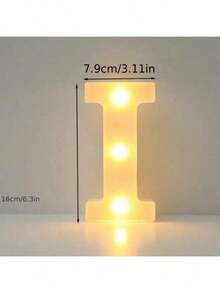 6.3IN Decorative Led Light Up Number Letters, White Plastic Marquee Number Lights Sign Party Wedding Decor Battery Operated Number - Nhiều màu - Xem 12