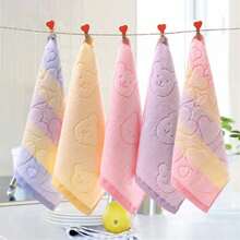 3/5pcs Cute Hand Towel Hanging Towel, Absorbent Washcloth, Kitchen And Bathroom Accessories And Decor - Multicolor - View 1