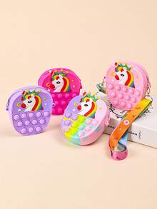 1 geantă de umăr drăguță cu desene animate, geantă crossbody din silicon Melody - Multicolor - Vizualizare 5