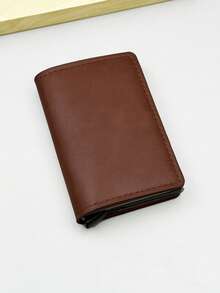 1 件时尚男士钱包，3 种颜色碳纤维卡夹，自动弹出铝合金 RFID 卡夹，防盗防消磁卡钱包，屏蔽正装/商务正装