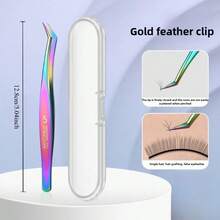 1/4pcs Set With Storage Box High Precision Stainless Steel Eyelash Tweezers, Blackhead Removal Tweezers, Full Set Of Eyelash Extension Tweezers, Acne Needle Tweezers, Eyebrow Tweezers