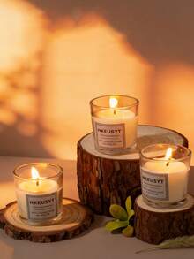 Fragrant Premium Scented Candle, Long-Lasting High-Quality Aromatherapy Candle, Romantic Atmosphere Candle Gift Gifts Birthday Graduation - White - View 6