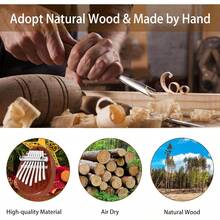 Piano de pulgar Kalimba mini de 8 teclas con colgante, piano de dedo delicado como decoración, adecuado como regalo de Navidad para principiantes