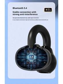 Lenovo EA330 Wireless Bluetooth Headset In-Ear Clip-On Sports Running Non-In-Ear Open-Ear Headphones Have A Long Battery Life - Black - View 6