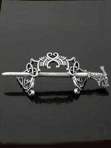 Viking Hair Clip Celtic Knot Crown Retro Metal Hair Stick Rune Dragon Slide Hair Clip Hair Accessories For Women - Multicolor - View 7