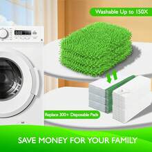 2/4/6/8-Piece Reusable Mop Pad Replacement Pack - Washable Microfiber Wet And Dry Mop Pads, Compatible With Sweeping Mops, Perfect For Cleaning Soft Floors And Hardwood Floors (Mop Not Included). - 彩色 - 查看 4