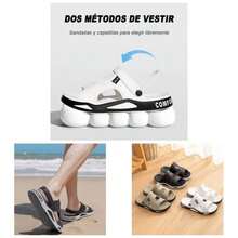 Ultra Comodas Sandalias de EVA para Hombre, Chanclas de Playa, Pantuflas Antideslizantes para Interior y Exterior, Casa, Bao - 27,0~28,0 cm D + negro - Ver 1