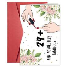 1 pièce Carte d'anniversaire de 30 ans amusante pour femmes. Carte d'anniversaire humoristique pour une femme de 30 ans, cadeau pour épouse, petite amie, meilleure amie, sœur. Cadeau unique né en 1995 pour elle - Multicolore - Voir 1