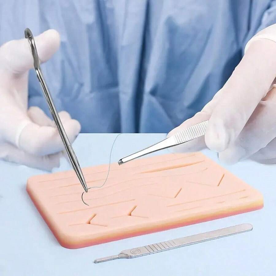 Skin Operate Pad Surgical Suture Training Kit Grays Anatomy Suture Practice Kit Trauma Accessories For Medical Students Doctor