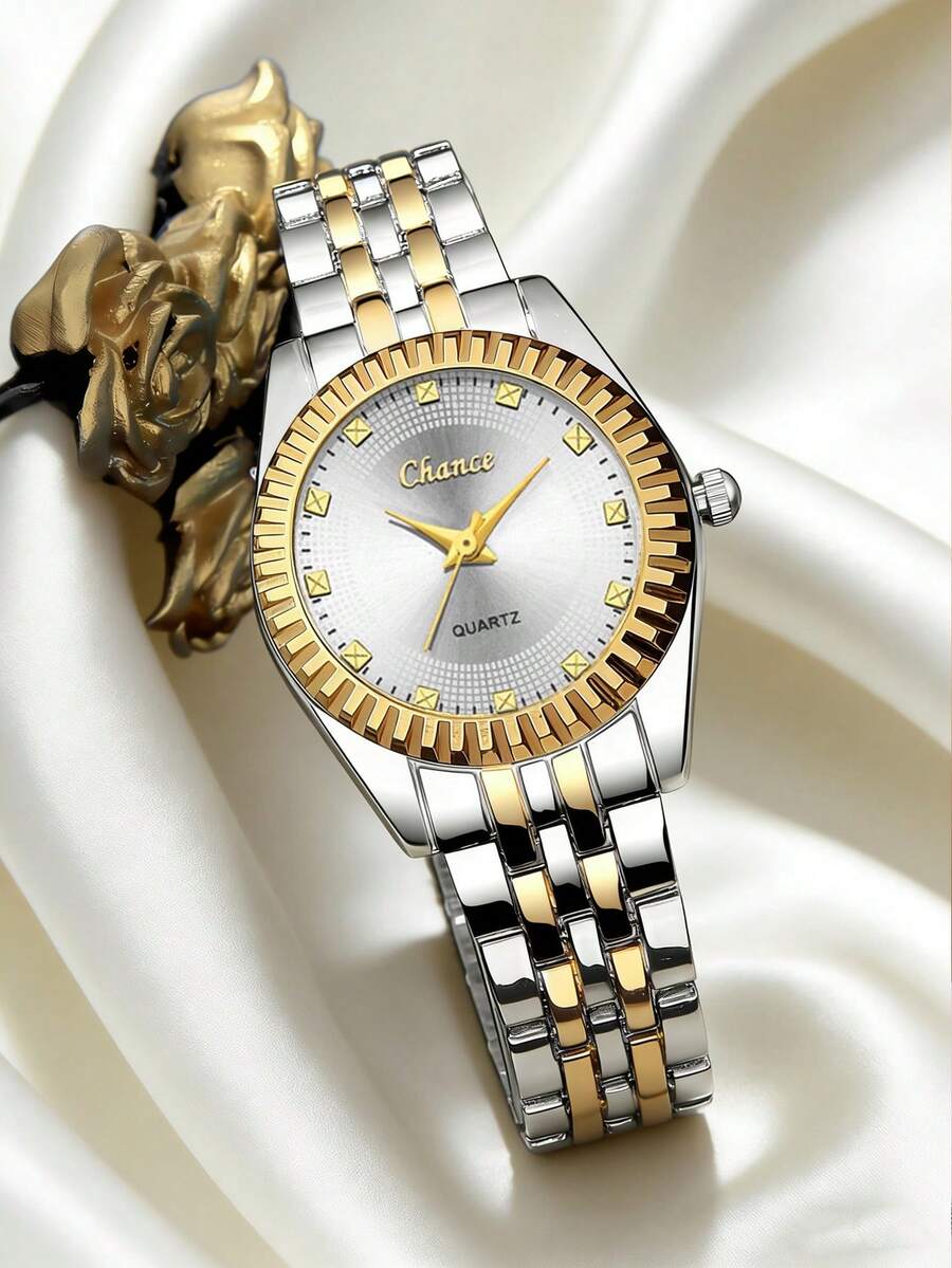 YOLAKO1 Este relógio de quartzo com pulseira de aço para mulheres, de estilo casual elegante, é adequado para festas, comemorações, casamentos e uso diário. É o melhor presente para mulheres durante a temporada de volta às aulas, formatura e Ação de Graças.