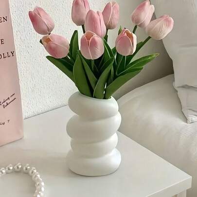 Bình hoa xoắn ốc phong cách Bắc Âu, bình hoa sáng tạo, bình trang trí để bàn, thích hợp cho phòng khách, văn phòng, ban công, đựng được cả hoa khô và hoa tươi, vật dụng trang trí nhà cửa thiết yếu.
