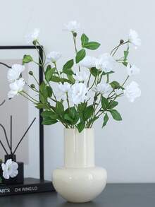 1pc Artificial Phalaenopsis Orchid, Lily & Peony Bouquet, Indoor Decoration For Living Room, Dining Table, Photography Prop, High-End Fake Flowers - Dew Lotus - View 3
