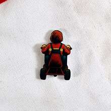 Acryl Abzeichen, Kleidungsdekoration, Taschendekoration, Hutdekoration, Wendy, Jack, Zwillinge, kleiner Junge von hinten, Geschenk für Freunde, Sammlung - Verschiedenfarbig - Übersicht 11