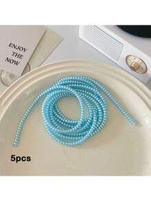 Bộ 5 chiếc bảo vệ cáp (màu ngẫu nhiên), phù hợp với hầu hết các loại sạc điện thoại, chiều dài 1.4m, giúp cuộn gọn cáp sạc để tránh bị uốn cong và đứt. - Nhiều màu - Xem 10