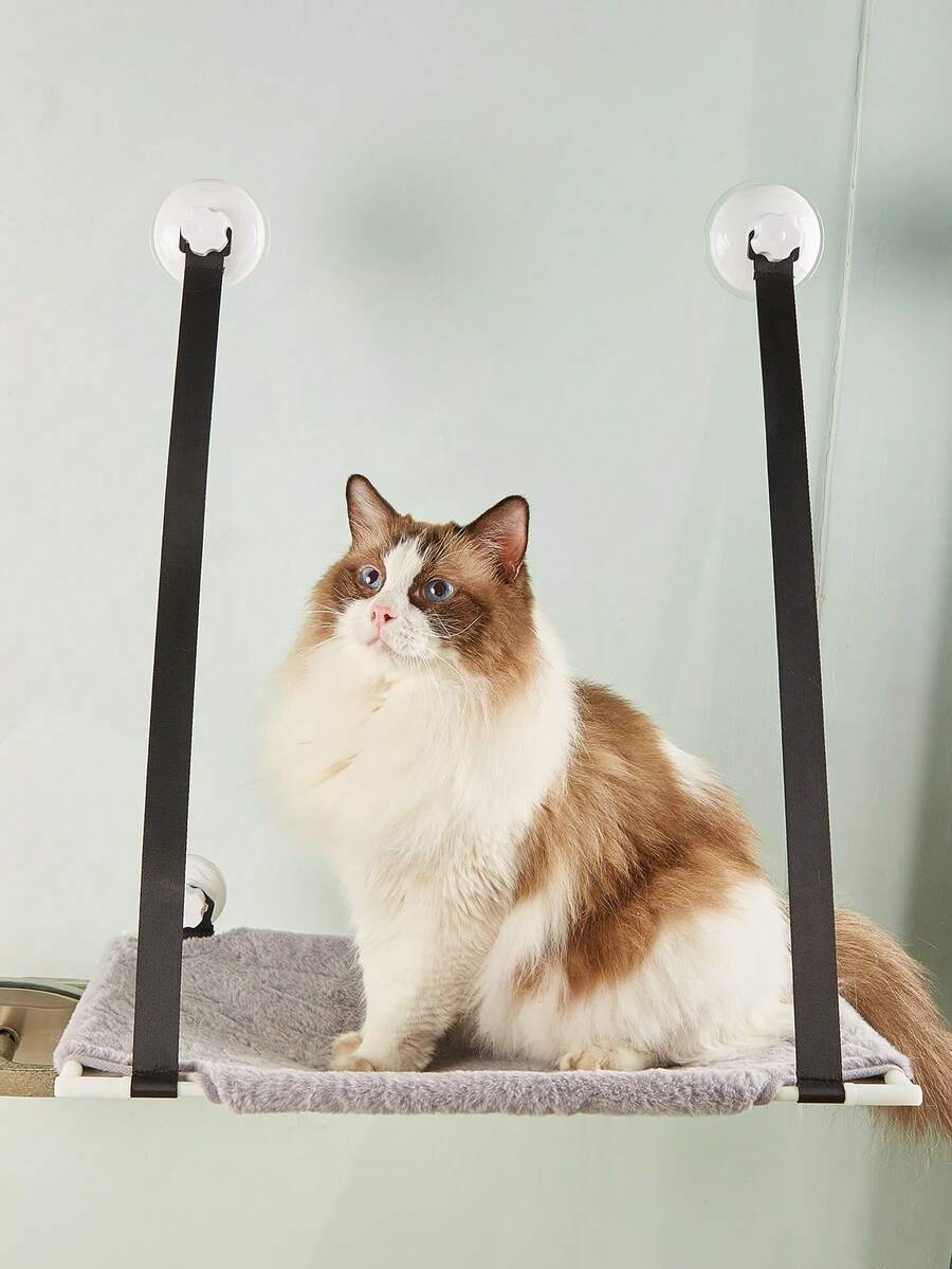 New Cat Hammock Window Suction Cup Hanging Cat Bed Double-Deck Wall-Mounted Cat Climbing Frame Toy Cat Hammock - one-size - View 1