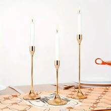 3/6pcs Christmas Candle Holders, Ramadan Tall Cone Candle Stands, Suitable For Home Holidays, Anniversary Parties, Dining Table Decor, Christmas Dinners, Weddings, Does Not Include Candles - Multicolor - View 11