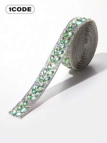 Self-Adhesive Crystal Sequin Tape - Glass Rhinestone Strips, For DIY Clothing, Hats, Bags And Craft Decorations, Shiny Crystal Sticker Rolls, Clothing Decoration Rhinestone Trim