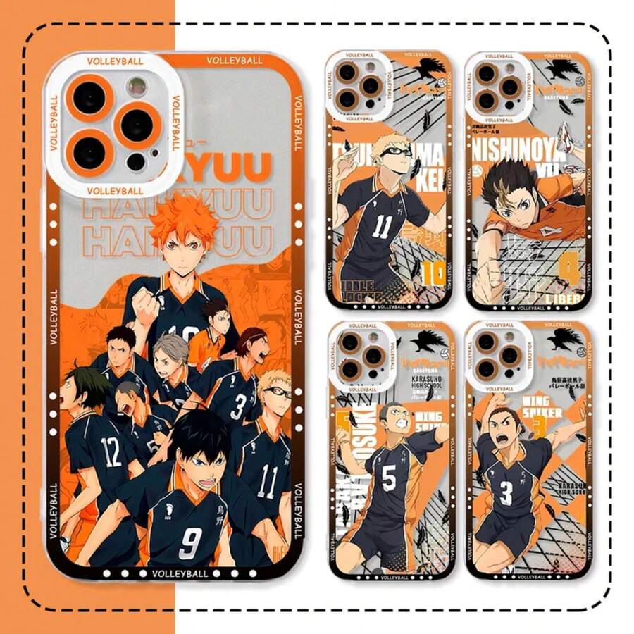 Haikyuu Oya Volleyball Phone Case Compatible With Xiaomi Redmi 14C 13C 12C 10C 9C A3 Note 13 12 11 10 9 Pro Plus 4G 5G Border Soft Cover, Cover Compatible With  17 Pro Max Case,  17 Pro Case,  17 Case,  16 Pro Max Case - NOT-C2411092T5 - 查看 1