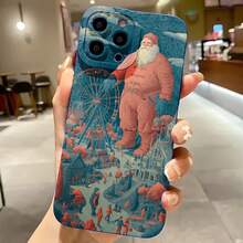 2026 nuevo Esmerilado teléfono case,Phone Estuche Papá Noel Claus Invierno País de las Maravillas Ferris Rueda Navidad La escena es aplicable a  17 15 Profesional máximo  17 14 Profesional  17 13  17 12  galaxia S23 traducido al español S22 traducido al español 21 20 Teléfono Estuche pareja Teléfono Estuche Regalo Para Novio Novia Vacaciones Regalo - Blanco antiguo - Ver 4