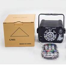 DJ Disco Bühnenbeleuchtung, LED Sound aktivierte RGB blinkende Lichtprojektion, ausgestattet mit Fernbedienung, geeignet für Weihnachten, Halloween Dekorationen, Bars, KTVs, Restaurants, Hochzeiten, Geburtstagsgeschenke, Tanzparty Geschenke