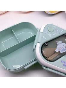 1PC Sanrio Hello Kitty & Friends Pink Lunch Box Set - Leakproof, Rectangular, Durable Plastic Lunch Box Container With Compartments, Hand Washable For Work, School And Travel, Work Lunch Storage Box | Character Themed Lunch Box | Easy To Clean Material, Sanrio - Multicolor - View 8