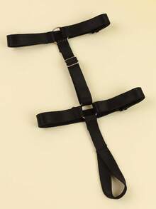 2件装性感女士黑色脚链时尚脚踝束缚装饰，适合派对和舞蹈，可调节合成材质，可爱朋克哥特风脚踝环带，情人节礼物 - A - 查看 4