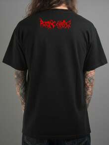 Men's Basic T-Shirt Rotting Christ Black Metal Rock Band Print 100% Cotton Breathable And Lightweight - 黑色 - 查看 2